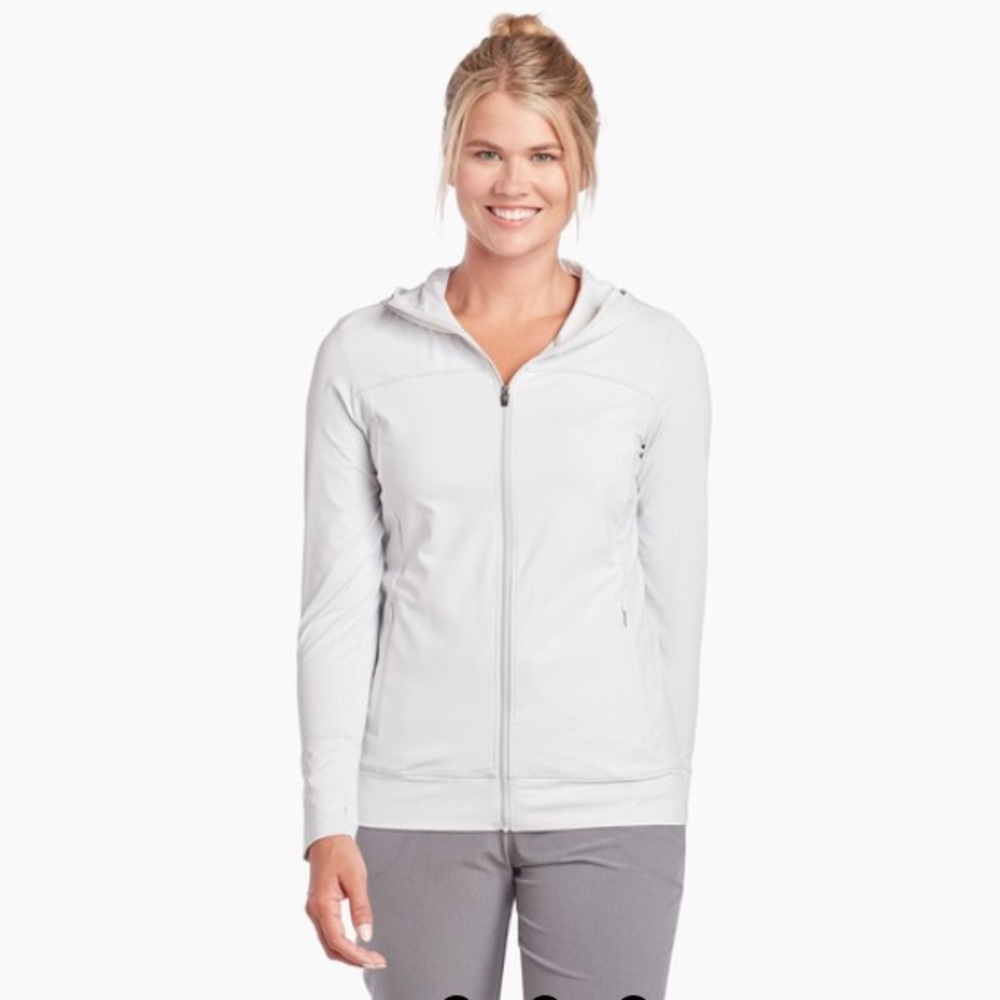 Fabletics white work out top.